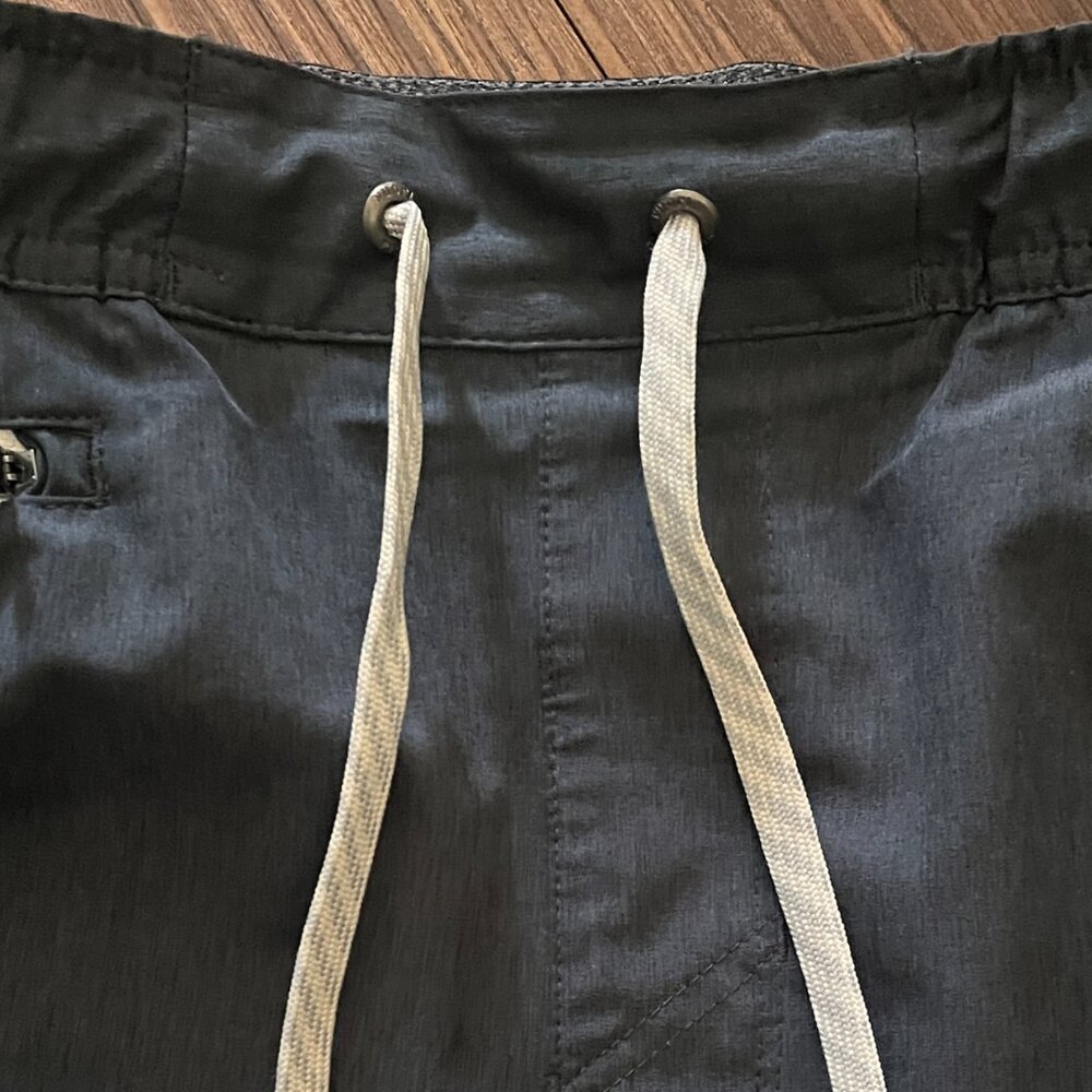 Vuori Banks Unlined Short 5” Men’s Medium Navy Linen Texture Like New - Picture 4 of 7
